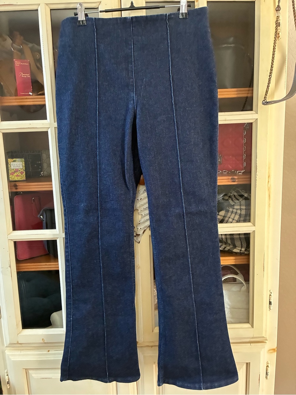 SPANX Dark Blue Seam-Front Flare Jeans